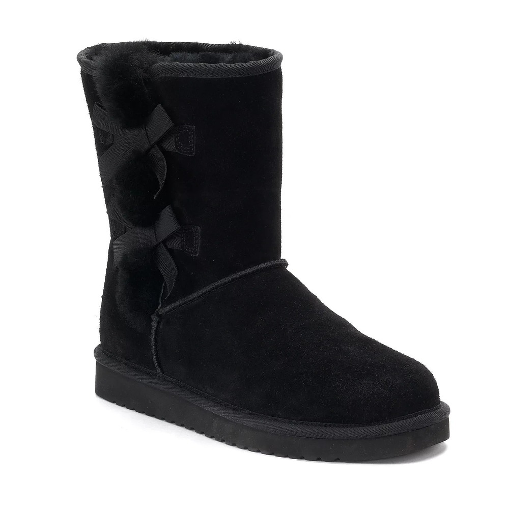 Koolaburra by UGG Victoria Short Winter Boots Black‎ Womens Size 5 NIB